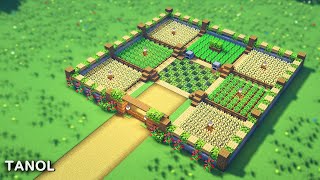 ⚒️ Minecraft : How To Build a Beginner Large Survival Farm House_[마인크래프트 건축 : 초보자 대형 농장 집 만들기]