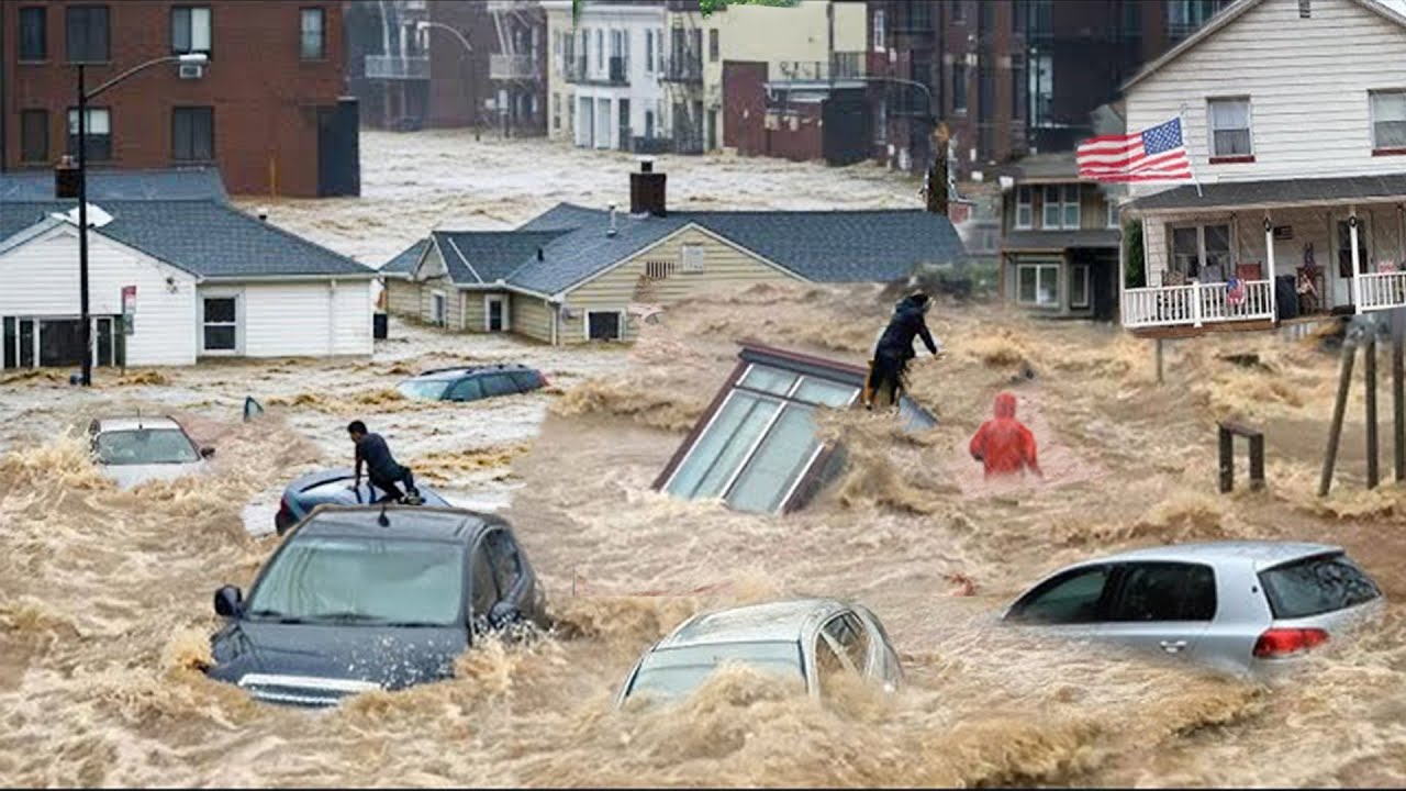New Mexico Today! Flash Floods in Ruidoso Turn Streets into Rivers, Cars Flooded