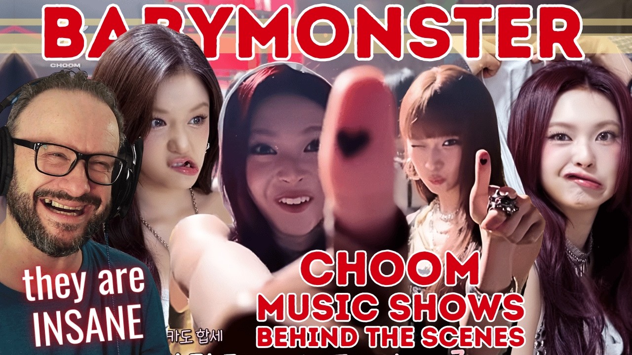 meoww!!?? BABYMONSTER - '춤 (CHOOM)' MUSIC SHOW BEHIND reaction