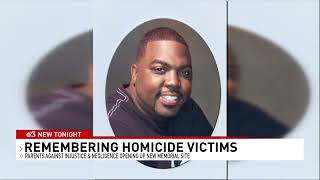 Memorial wall on W. Government St. in Pensacola to honor homicide victims