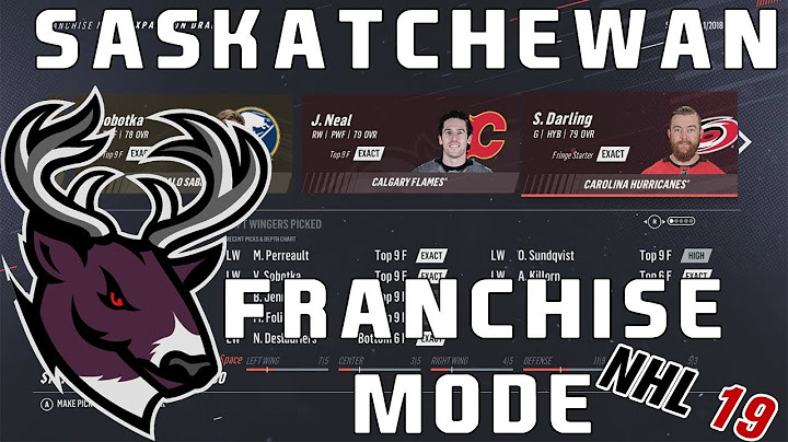 NHL 19 l Saskatchewan Franchise Mode #1 