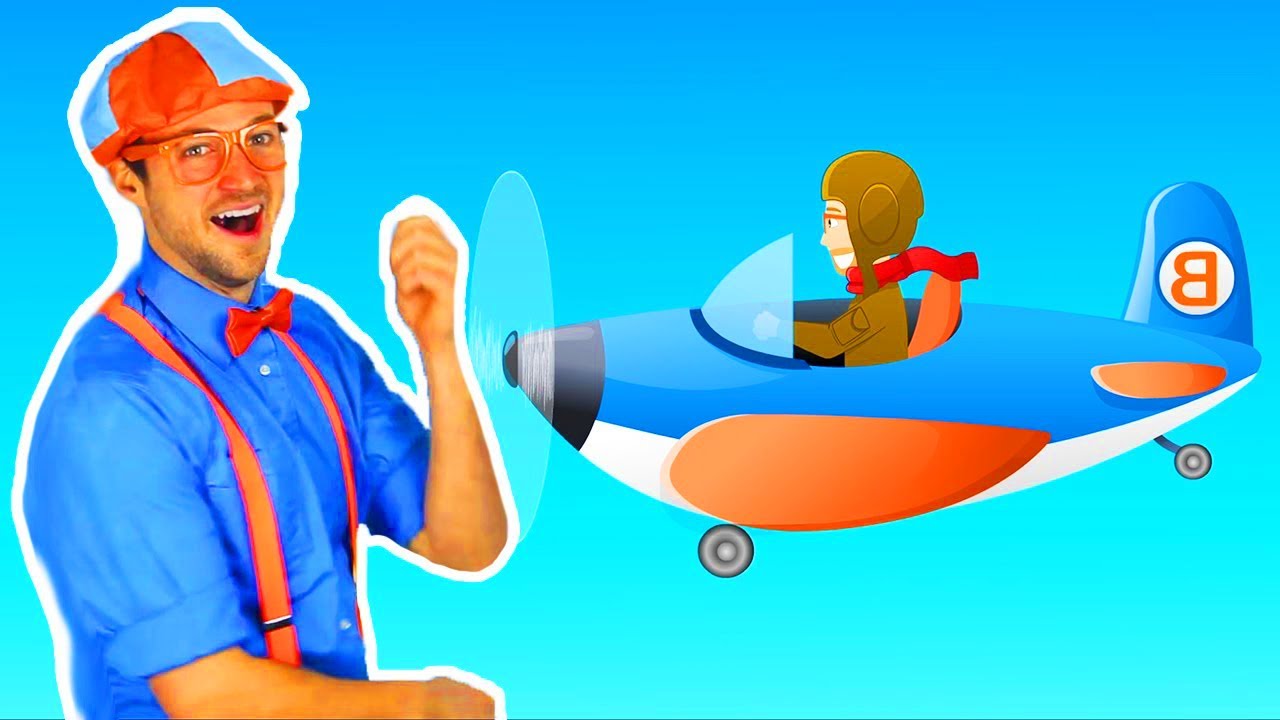 Airplane Song | Educational Vehicle Songs For Kids! Blippi - YouTube