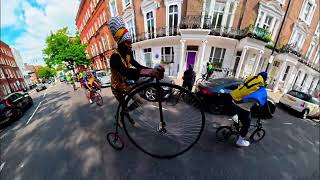 Effortless Penny Farthing Dismount Earns Applause #shorts