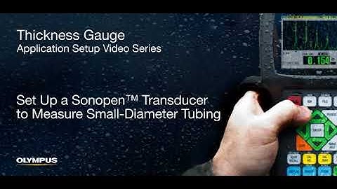 1. Set Up a Sonopen™ Transducer to Measure Small-Diameter Tubing