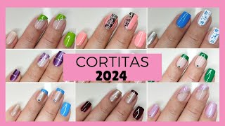 Ideas de Manicura para Uñas  Cortas Fáciles/ Tendencias Diseños 2024/Recopilación