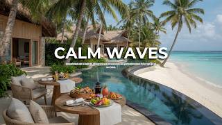 CALM WAVES 🌴 Private Beach Villa Ambience | Ocean Sounds, Deep Relaxation & Peaceful Sleep Music
