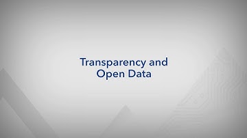 Transparency and Open Data
