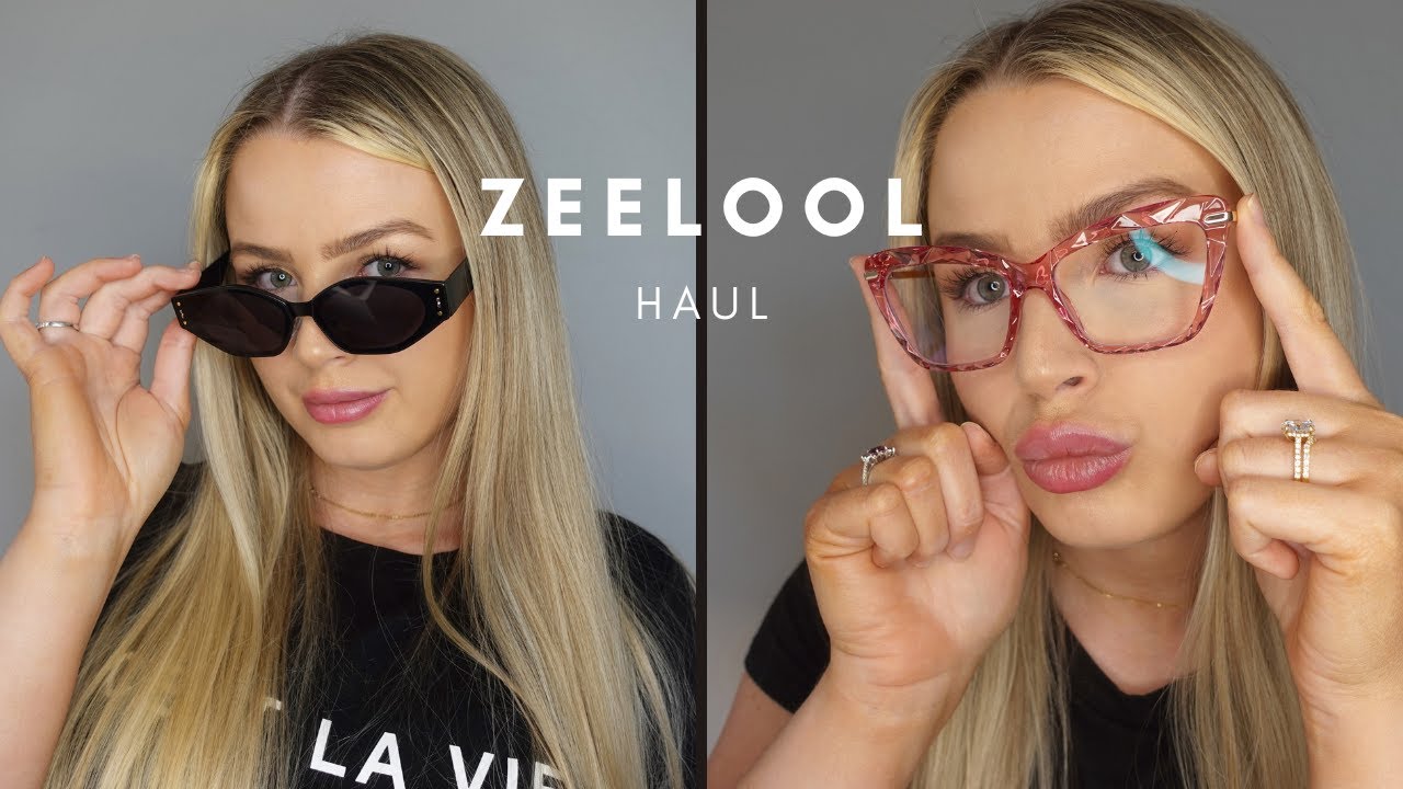 Zeelool Haul and try on | Blue light and sunglasses review - YouTube