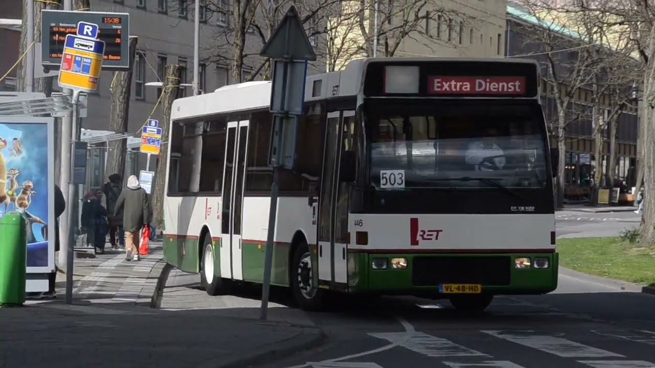 DAF-Berkhof Duvedec | RET 446 als pendelbus 503, museumdag 02-04-2022