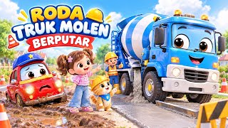 Roda Truck Molen | Lagu Anak Indonesia | Animasi 3D Lucu & Ceria | Baby Elle