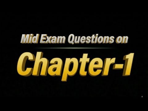 Learn how to solve exam problems on Chapter-1 - YouTube