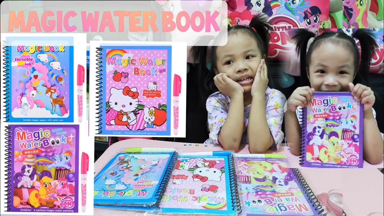 MAGIC COLORING BOOK USING WATER | MAGIC BOOK INVISIBLE INK | MAGIC WATER BOOK | Hello Keren