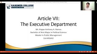 Ano ba ang gawain at obligasyon ng Presidente | Executive Department (Phil Government) - Sir Krippe