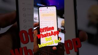 Offline WhatsApp Without Turning Off Internet | Whatsapp Offline Kaise Karen #shorts