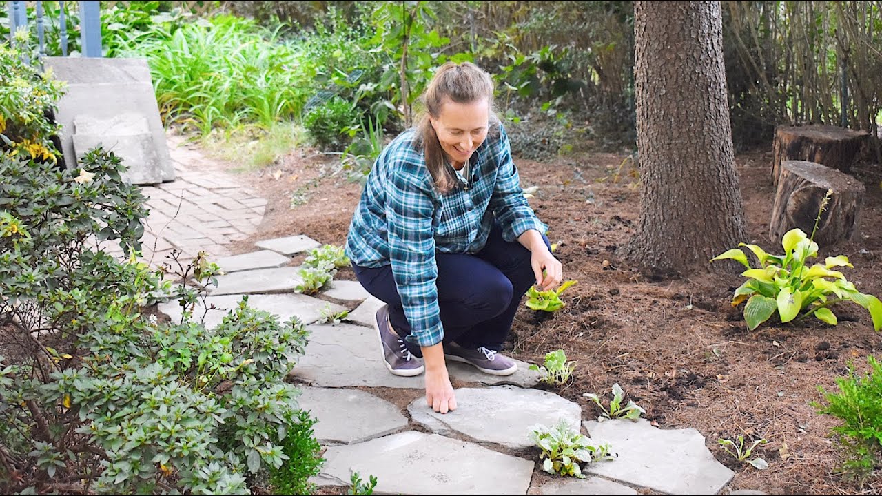 Creating Dream Garden: STONE PATH🏡 MAGIC (Step by Step)