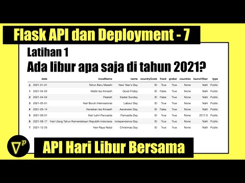 API7 | Exercise 1 - Public Holiday API | Flask API and Deployment