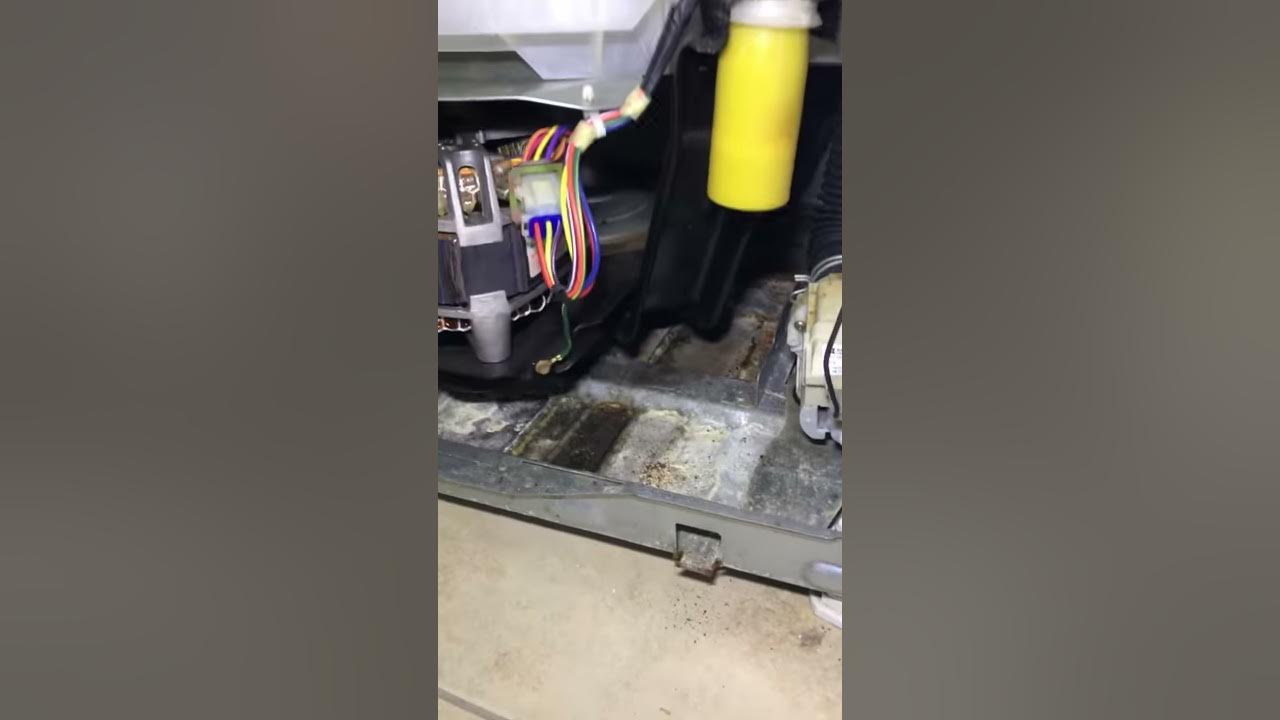 GE Washer Dryer combo Unit. Loud noise in spin. YouTube