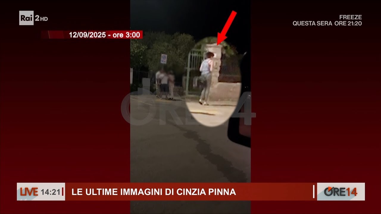 Cinzia Pinna, le immagini dell'ultima notte - Ore 14 del 07/10/2025