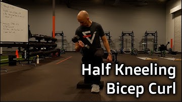 Half Kneeling Bicep Curl