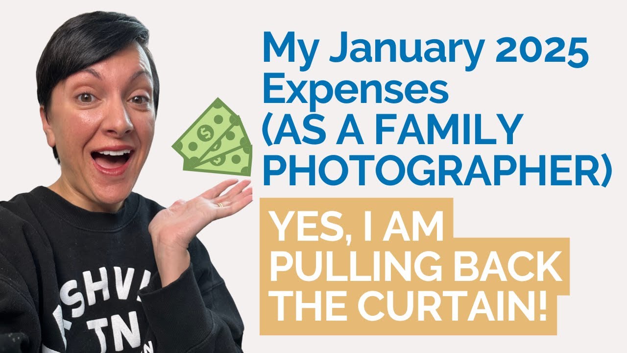 My January 2025 Expenses For My Family Photography Business (how to develop a system for your money)