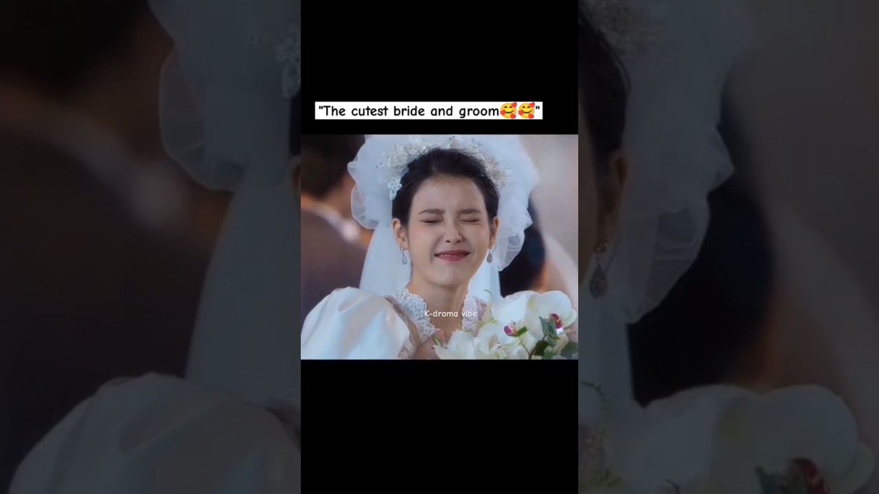 "The cutest bride and groom" 