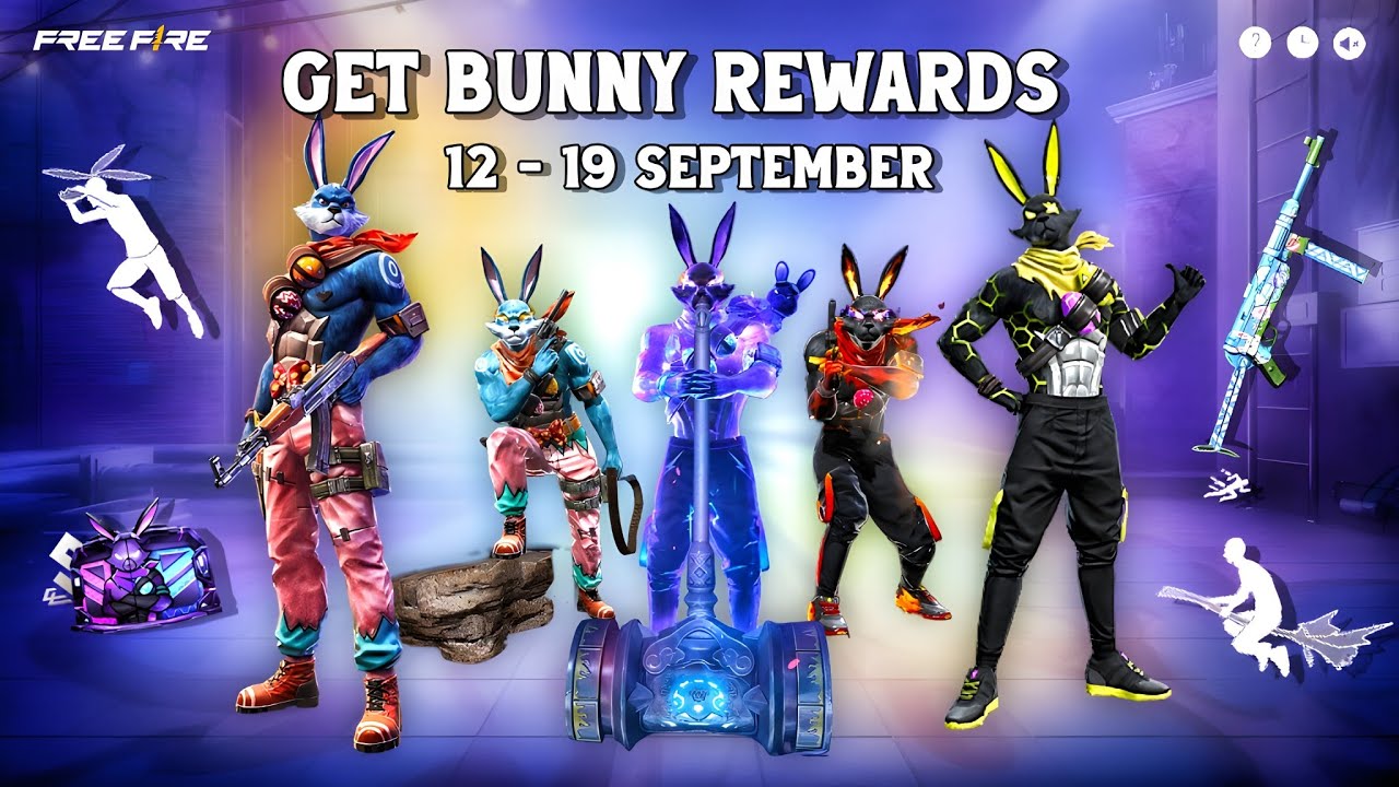 New Bunny Bundle Event Free Fire 🤯🥳| new bunny bundle date  | free fire new event | ff new event
