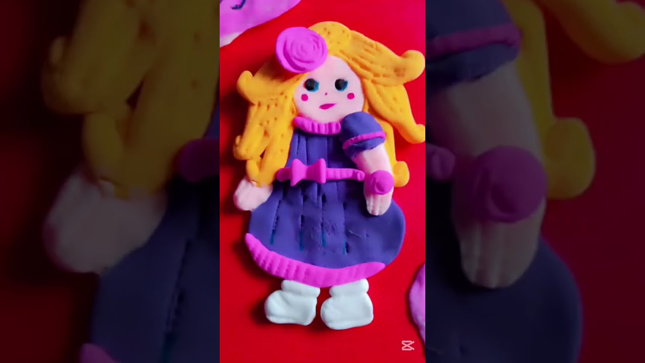 How to make easy clay art 👍 (cute cubby doll)