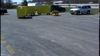 Industrial Cart, Quad Steer Cart with Enclosed-Soft Side, Material Handling Equipment