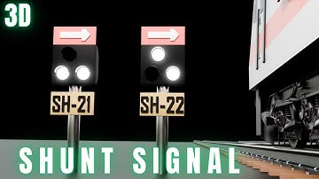 WORKING ON SHUNT SIGNAL USED IN INDIAN RAILWAYS | #3danimation #3d #railway #animation @tarun_nagle