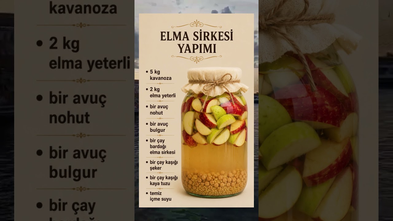 Ev Yapımı Elma Sirkesi Tarifi 🍎 | Doğal ve Katkısız Sirke Yapımı #evyapımı  #sirke #kendinyap