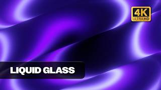 Purple Abstract Liquid Glass 4K - 1h Minimalist Loop