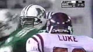 Famous Marshall Thundering Herd - McCloud tackle 1997 MCB Wealth