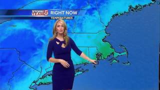 Video: Showers moving east, mild air stays