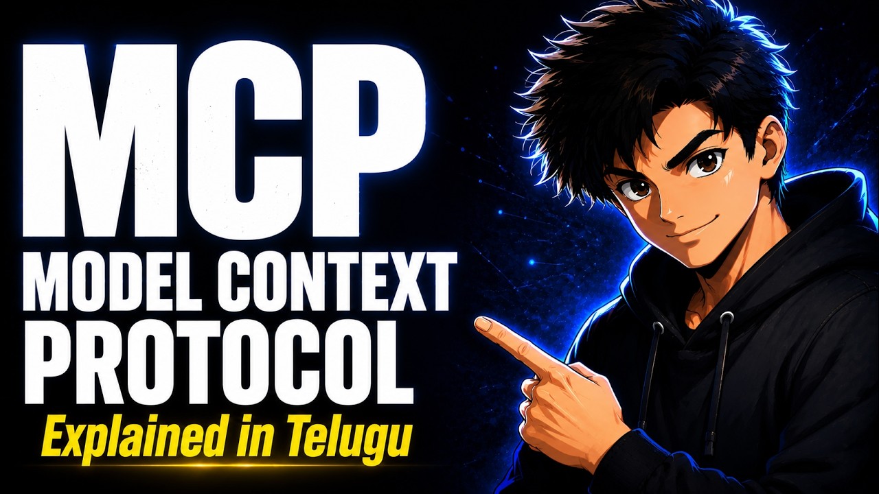 43. 🚀 Model Context Protocol (MCP) Explained in Telugu | The USB-C for ...