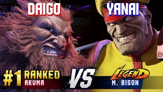 Sf6 Daigo Ranked Akuma Vs Yanai M.bison High Level Gameplay