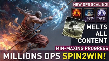 NEW DPS Scaling to achieve The Strongest Spin2Win in 0.4! Literally MELTS ALL CONTENT! Amazon 0.4
