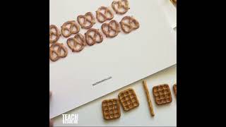 Turn Pretzels into Patterns! Math Activity for Kids