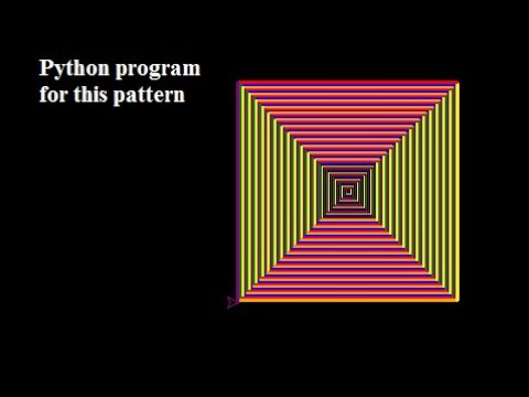 Square pattern python - YouTube