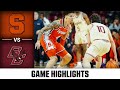 Syracuse vs. Boston College Game Highlights | 2025-26 ACC Men's Basketball