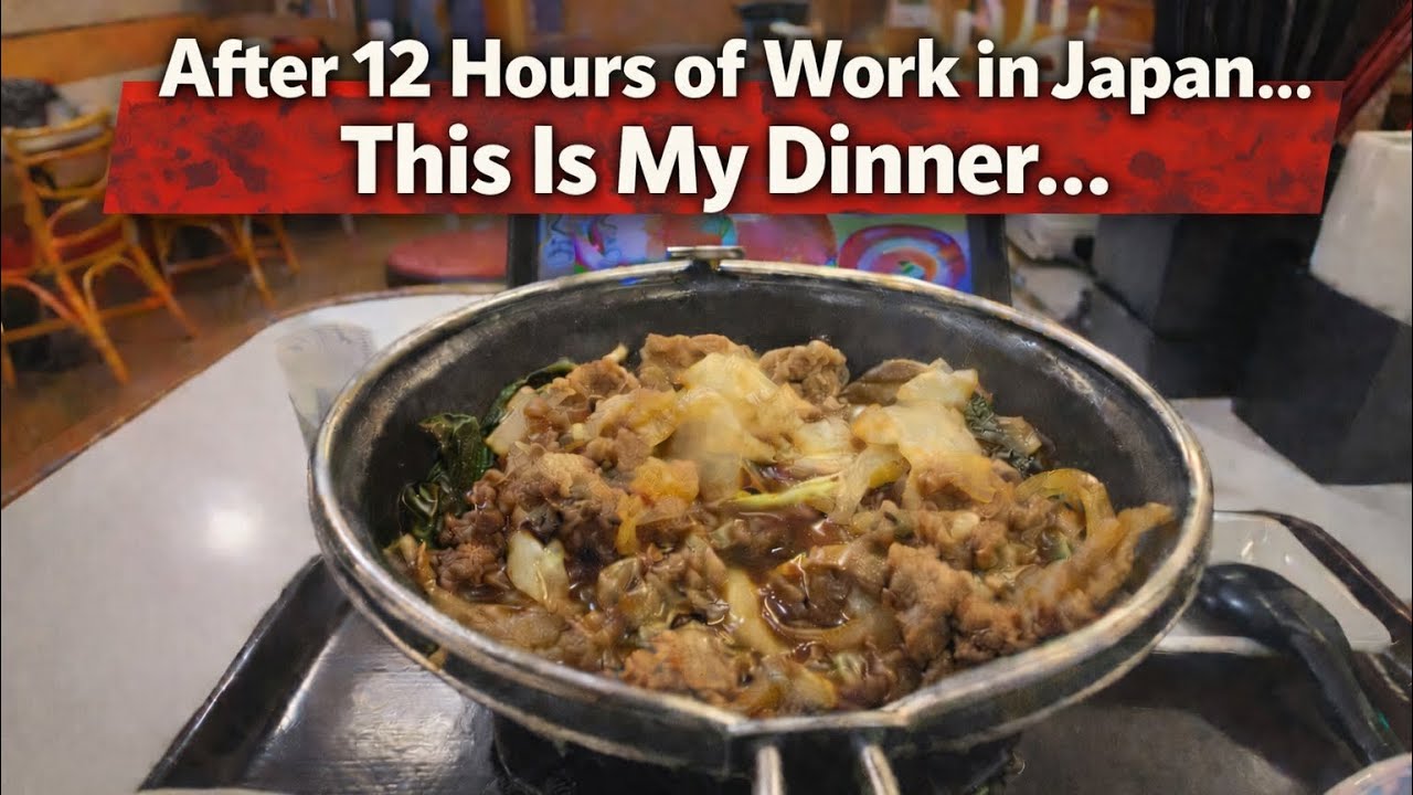 A Real Dinner After Overtime in Japan