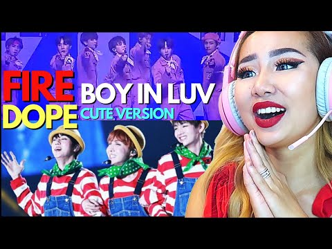 TOO CUTE!💗  BTS 'FIRE, BOY IN LUV, DOPE' (CUTE VERSION)💗 | REACTION/REVIEW