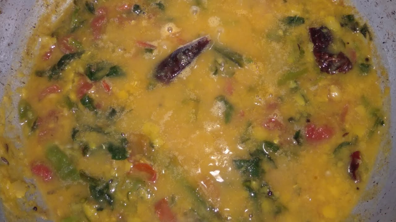 బచ్చలి కూర పప్పు Malabar spinach dal in telugu YouTube