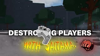 Destroying Players With Saitama In Ranked In The Strongest Battlegrounds