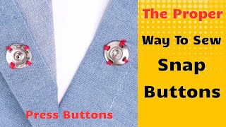 How to sew snap buttons/ Press buttons
