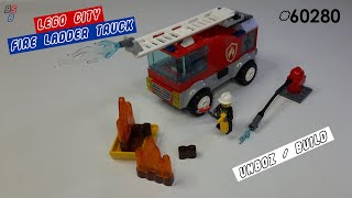 LEGO CITY 60280 Fire Ladder Truck - NEW 2021 Collection - Speed Build - Compact Lego Builds