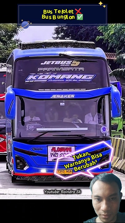 Bus Telolet Komang Berubah Warna #busmania #basuri #shorts