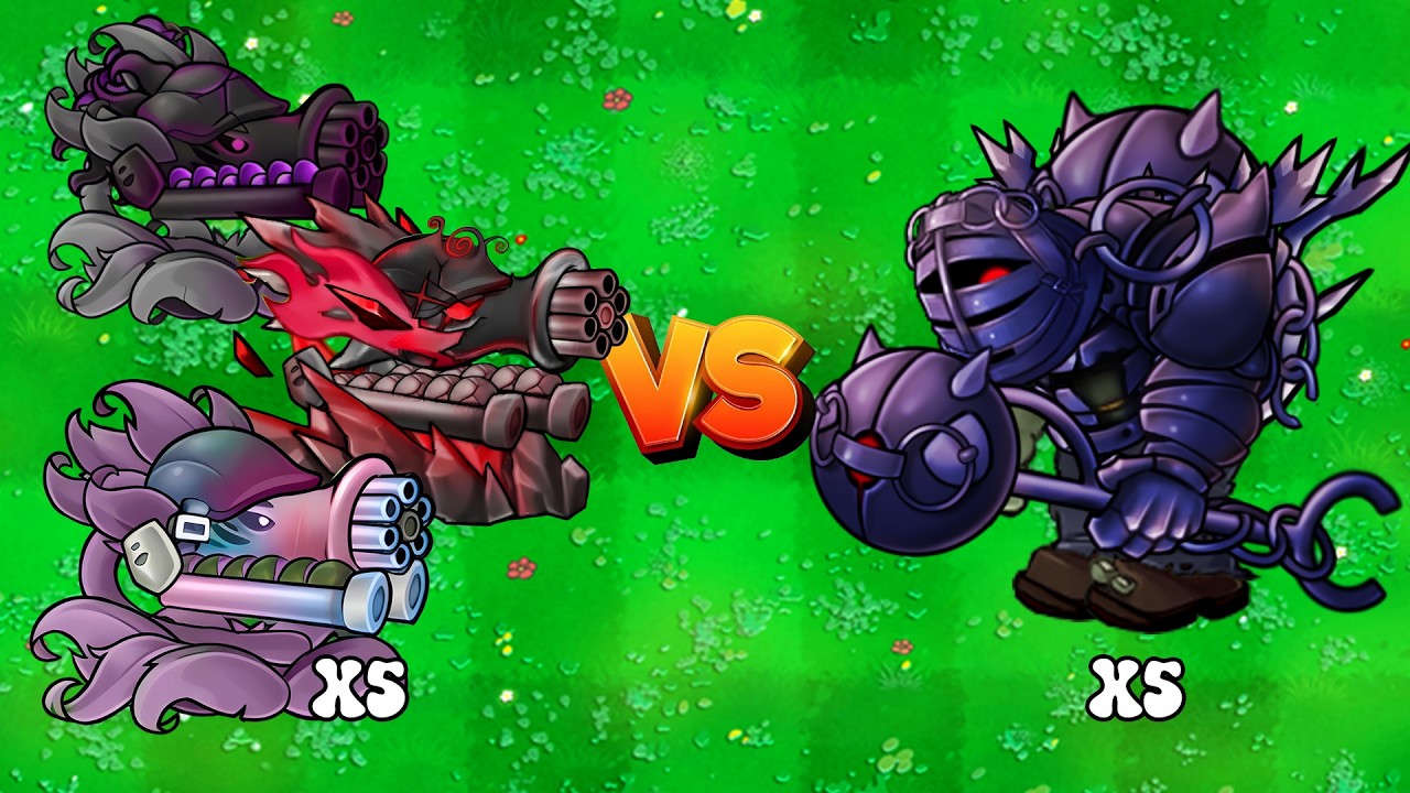 PVZ FUSION 3.3 CHALLENGE! 3 ULTIMATE GATLING PEA TURRET VS 5 OBSIDIAN ...