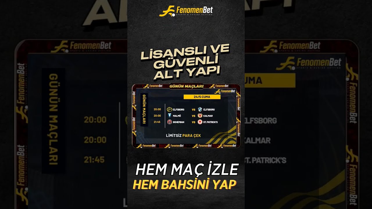 Hem Maç İzle Hem Bahsini Yap!!  Fenomenbet- Senin Siten Senin Kazancın ☘️☘️