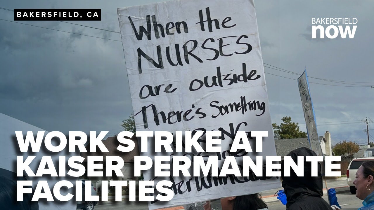 Thousands of healthcare workers strike at Kaiser Permanente facilities ...