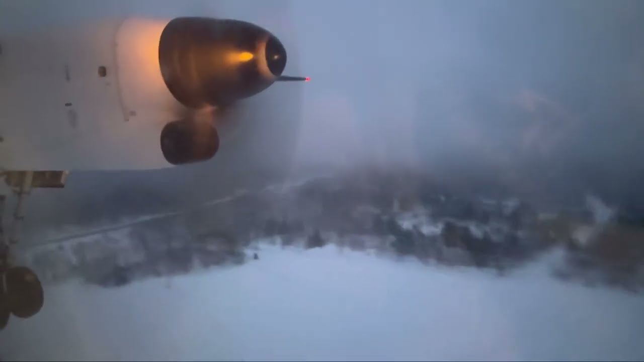 MISSED APPROACH| Air Canada Express (Jazz) Dash-8-400 Landing at Sudbury Airport (Dec 2024)